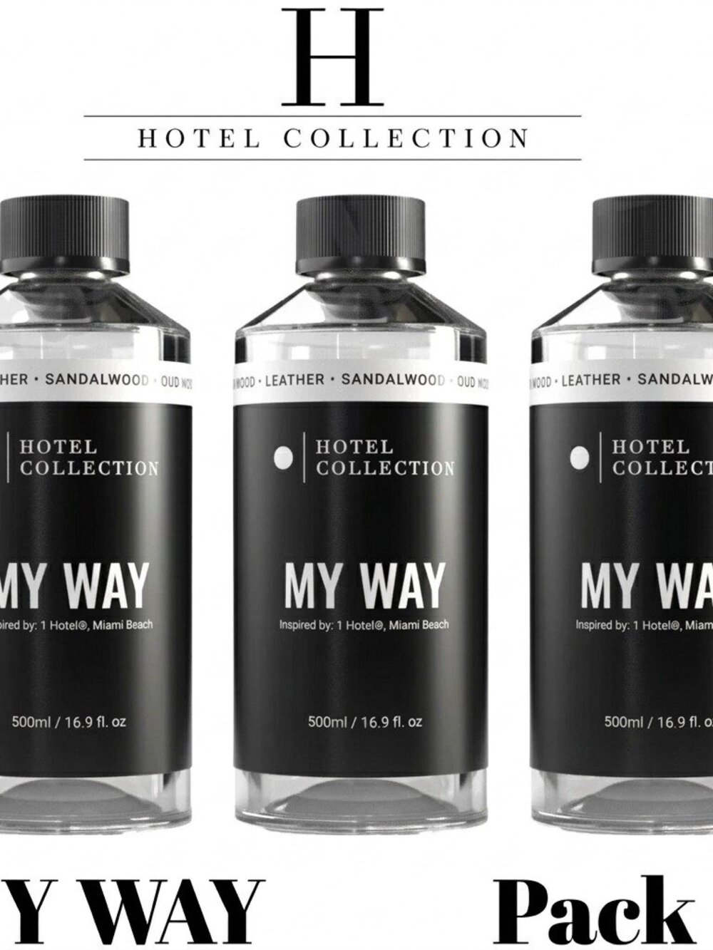 My Way 500ml Diffuser Oil I Hotel Miami , Hotel Collection Aroma360 pack of 3